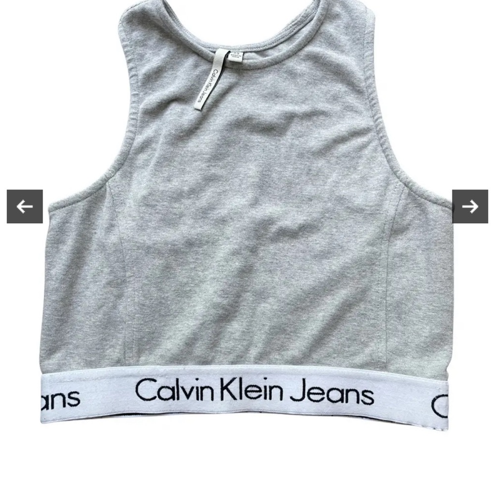 Calvin Klein Jeans Gray Camisole Classic Design